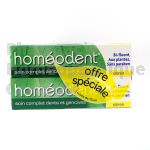 Homeodent dentifrice citron, lot de 2 tubes de 75ml