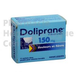 DOLIPRANE 150 mg sachets