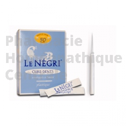 25 CURE-DENT LE NEGRI PLASTIQUE FIN