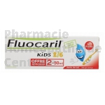 FLUOCARIL KIDS 2-6 ans Goût fraise (Lot de 2x50 ml)