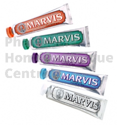 Dentifrice Marvis poudre d'alun, dents blanches